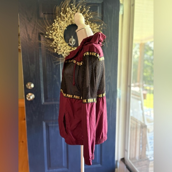 Victoria Secret Pink full zip mesh campus jacket size XS could fit larger. - Picture 5 of 12